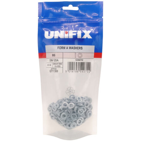 Unifix Form A Washers DIN 125A HV140 BZP - M20 (21.0) - Box of 250