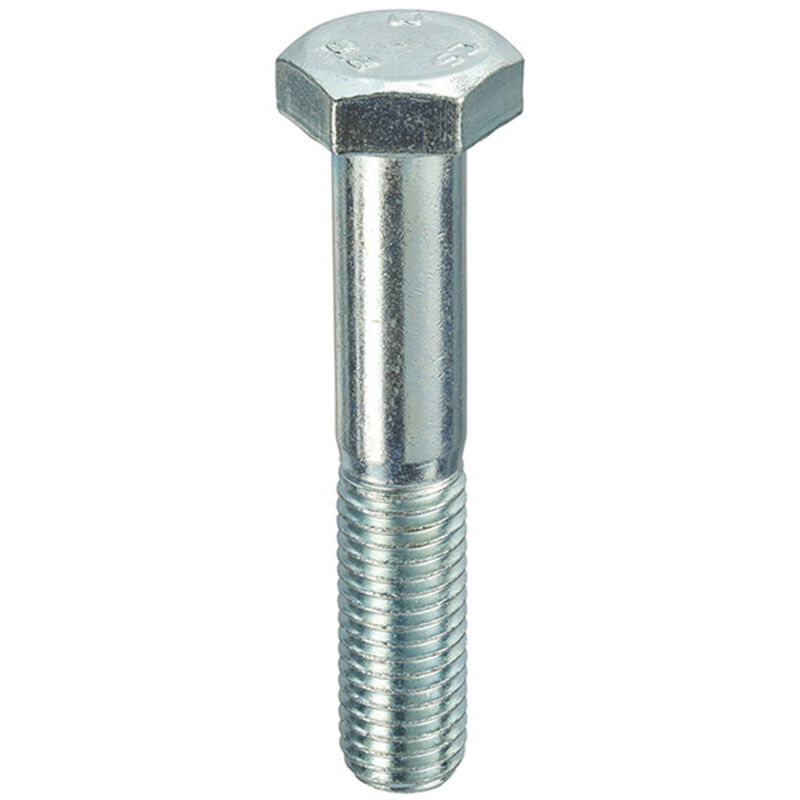 Unifix Grade 8.8 HT Hexagon Bolts DIN 931 BZP M6 x 75 in Silver