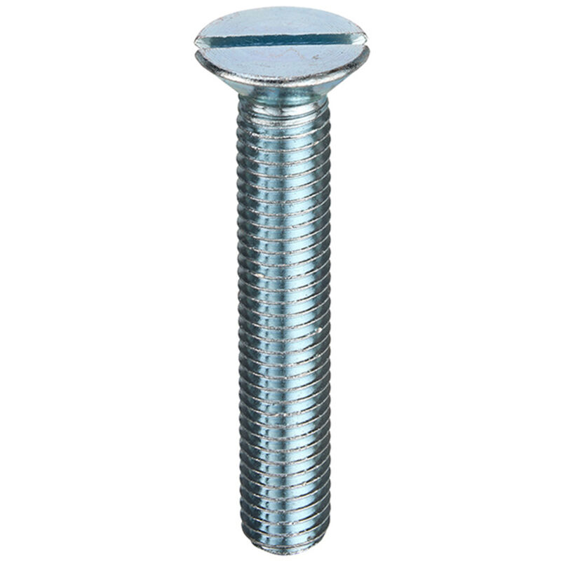 Unifix Machine Screws Slotted Csk Head Din 963 Bzp - M5 x 25 in Silver