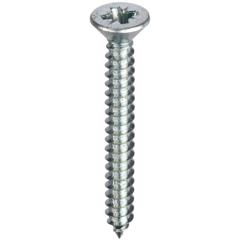Unifix Self-Tapping Screws Pozi Csk Head AB DIN 7982-C-Z BZP 10G - Box of 1000