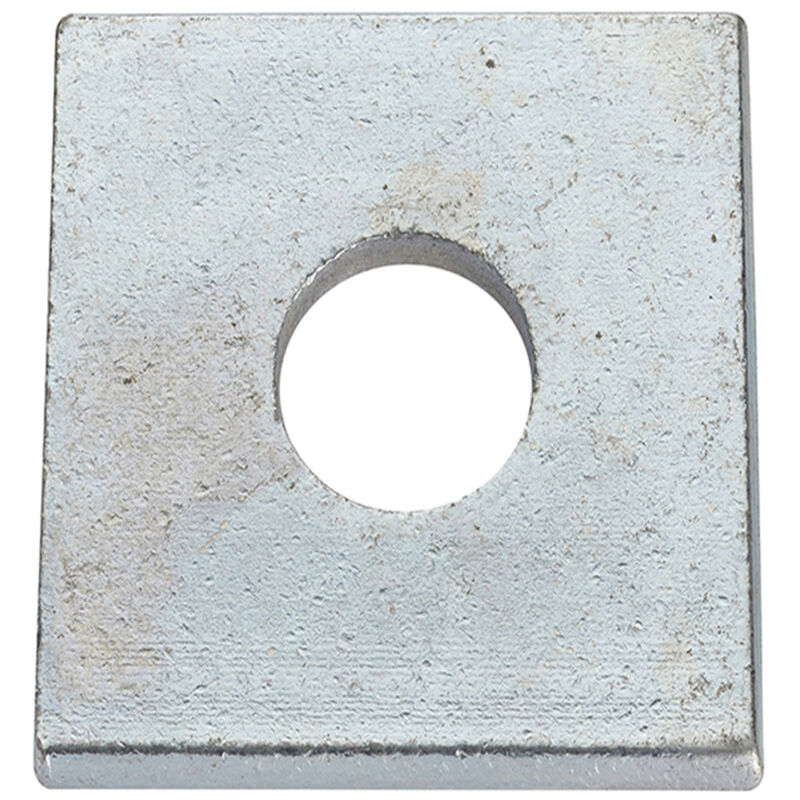 Unifix Square Plate Round Hole Washers BZP M12 x 40 x 5.0 in Silver