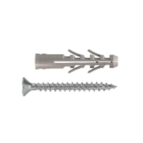 UNIFIX - TASSELLO IN NYLON SENZA BORDINOCON VITE A IMPRONTA POZIDRIV 10X50MM 25PZ