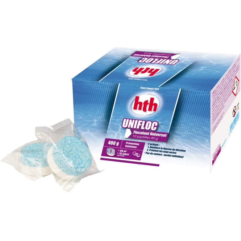 HTH - Floculant universel en pastilles Unifloc 400 g