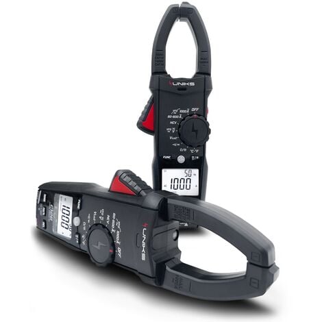 UNIKS C126 Pinza Amperometrica professionale TRMS 1000A AC 1000V AC/DC con cercafase torcia e display