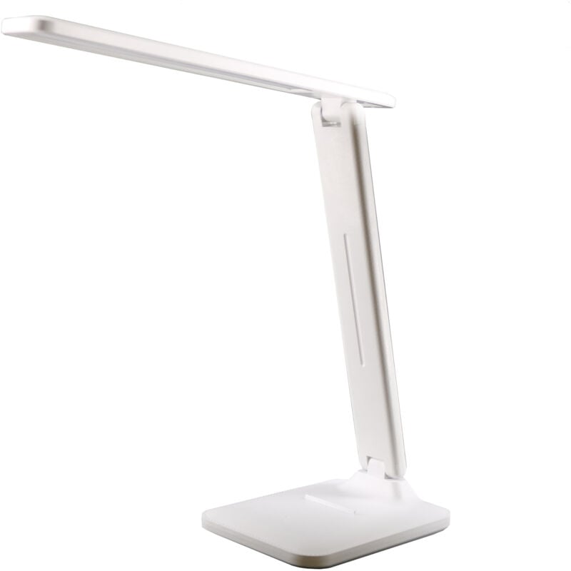 Unilux - halo, lampe de bureau led, 3 luminosité, pliable & portable lampe sans fil, rechargeable, tactile, blanc 400188501
