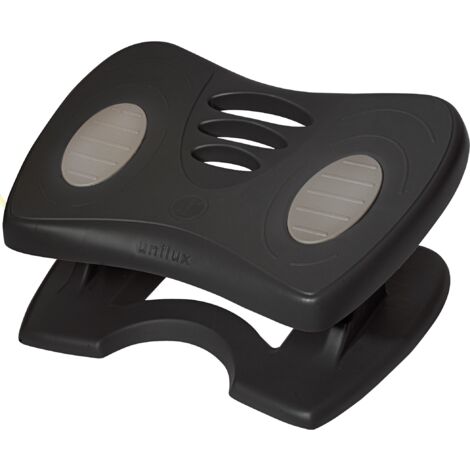 Unilux Nymphea Poggiapiedi Ufficio Ergonomico Altezza Regolabile Antiscivolo Colore Grigio, 400160992