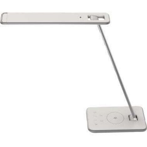 UNILUX Tischleuchte Jazz LED 400093836 weiß + metallgrau