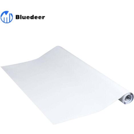 Unimat Weißes Klebepapier – 60 cm x 3 m – Selbstklebende Folie für Möbel und Küche, Dekorfolie, Tapete, phthalatfreies PVC
