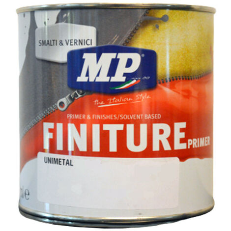 UNIMETAL 0,75 LT - SMALTO FONDO-FINITURA UNIVERSALE OPACO PER METALLI E LEGHE LEGGERE COLORE NERO - COLORIFICIO MP