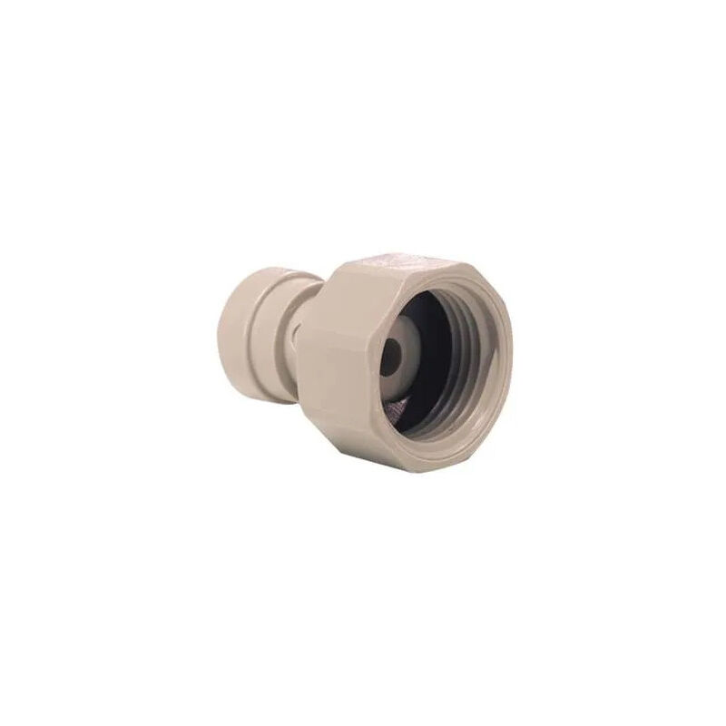 

Acoplamiento hembra de acetal gris, fondo plano 3/4, para manguera de 1/4