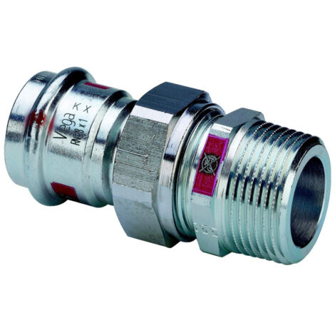 Union 3 pièces électrozingué femelle diamètre 42 filetage 40x49 559281 - VIEGA SARL