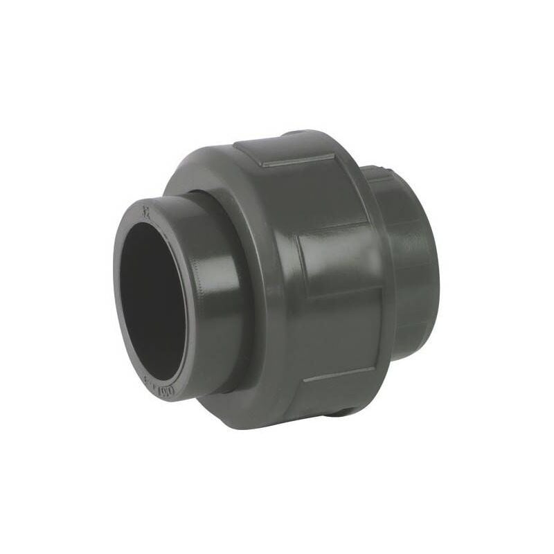 Ezfitt - Union 3 pièces Femelle / femelle en pvc avec O-ring en epdm à coller 75mm