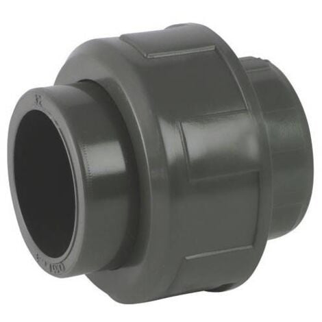 Union 3 pièces Femelle / femelle en PVC avec O-ring en EPDM à coller - 75mm