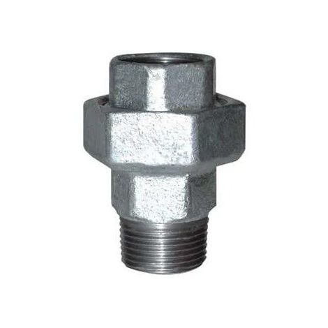 Unión, cónica recta, 66x76, macho hembra galvanizada