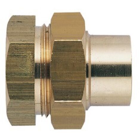 Unión de hierro recto con cobre hembra para soldar - 340GCU 33X42 - 35