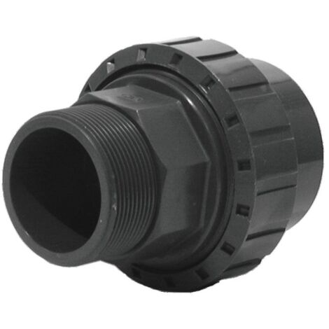 Unión de PVC a presión macho roscado - macho hembra para pegar 50X60 - 63