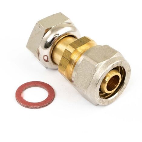 Union femelle à compression pour tube multicouche - F15x21 - écrou libre - diam 16 mm