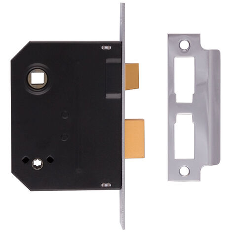 UNION J2294-CH-3.00 2294 Mortice Bathroom Lock Chrome Finish 76mm 3in Box UNNJ2294CH30