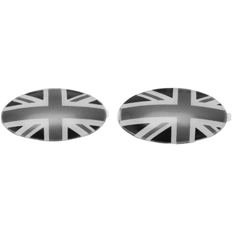 Union-Jack-Schaltknaufabdeckungen für Mini Cooper F54 F55 F56 F57 F60 - Grau (Paar)