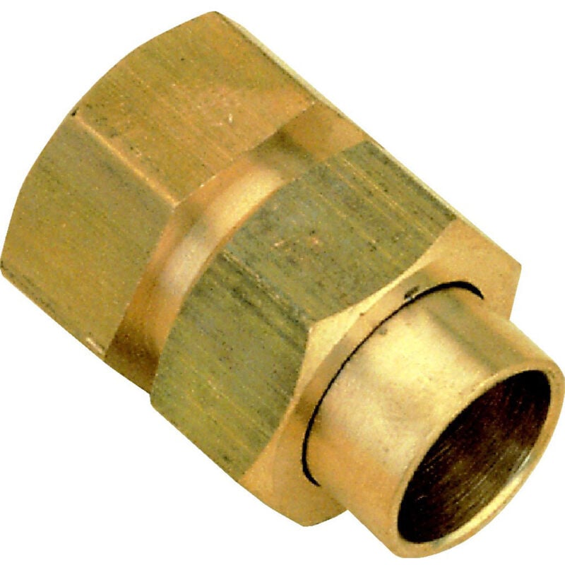 Union laiton Fer/Cuivre droit Mâle à souder 33x42 40