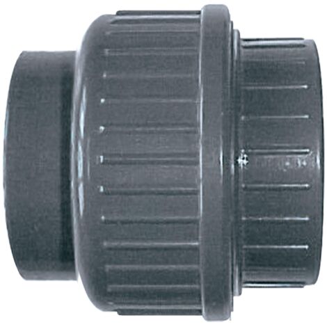 Union PVC F Jardibric Raccords PVC à Visser Raccordements Arrosage Enterré PN10 (F 40x49)