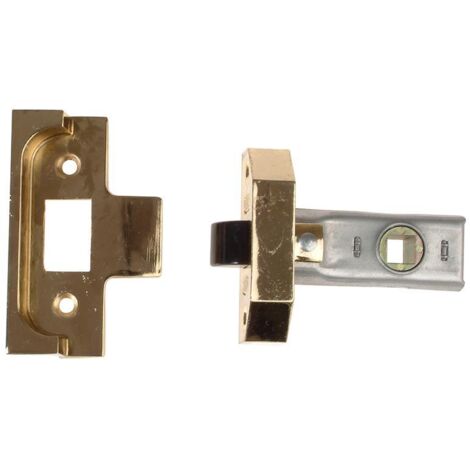 Union Rebated Tubular Mortice Latch 2650 Electro Brass, 63mm (2.5 inches)