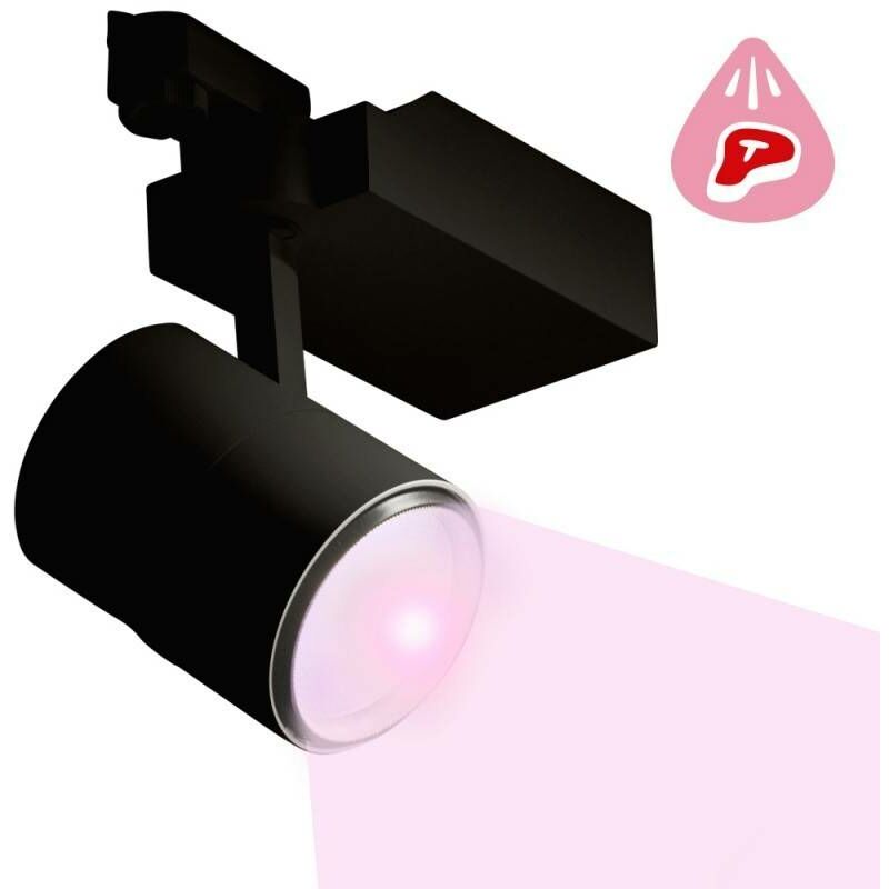 

Proyector LED 30W carril monofásico para carnicerías | Negro