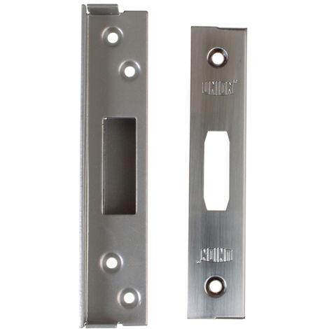 Union Strongbolt 2100 Mortice Deadlock Rebate Kit 13Mm Satin Chrome Box