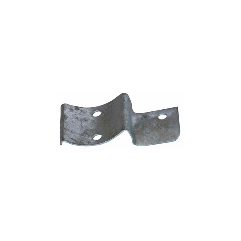 

Unión tejana una ala para pilar Ø10cm y travesaño Ø8cm. Galvanizada