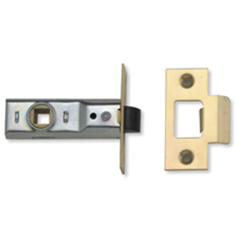 Union Tubular Mortice Latch 2648 Silver Enamel 64Mm 2.5In Box