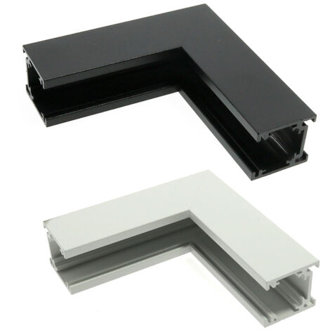 Union Verticale en L pour Rail Magnétique Série 16mm Noir - Ledme - LM3592