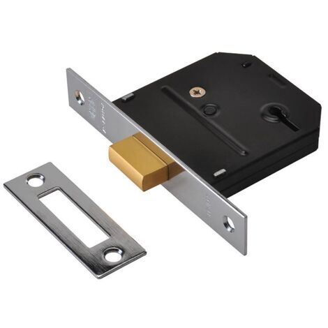 UNION Y-ES-DL-PB-3.0 ES-DL Essentials 3 Lever Mortice Deadlock Polished Brass 79mm 3in Visi UNNYESDLPB30