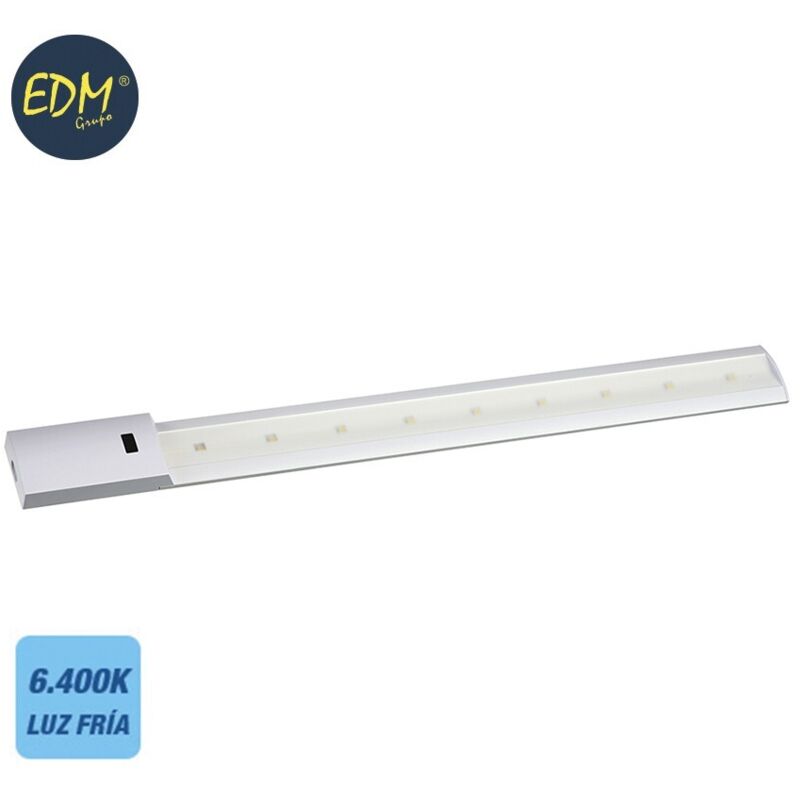 EDM - Regola led Sensore MfraLatnment 10 10W 7 780lmfraLatn 6500KfraLatn 60cmfraLatn Grigio