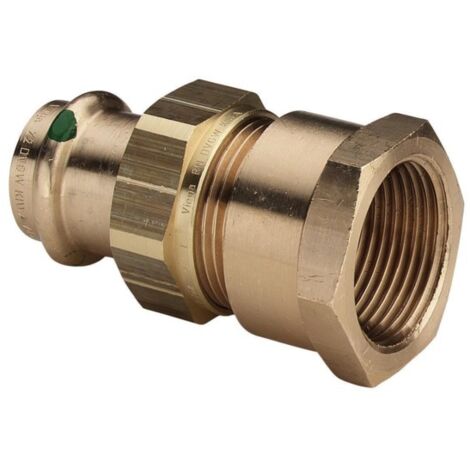 Unione bronzo destra 3 pezzi da crimpare Femmina - Femmina a vite 20x27 - 18