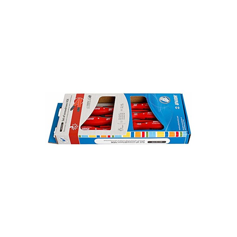 

Unior - 617044 617044-VDE-Juego de 6 Destornilladores aislados VDE en Caja de cartón Serie 603CS