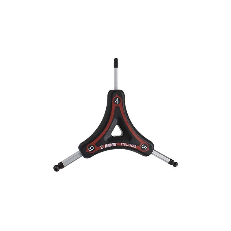 Unior - tool's clé hexagonale en y 4 x 5 x 6 rouge