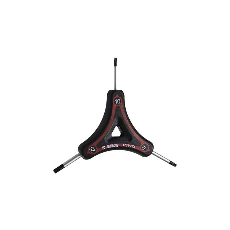 Unior - clé torx 3 pieds noir/rouge 10 x 15 x 25 mm UN624911