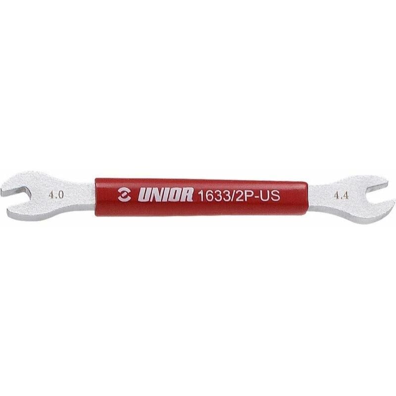 Unior - double sided spoke wrench: red 4 x 4 - 4MM - ZFUN624949