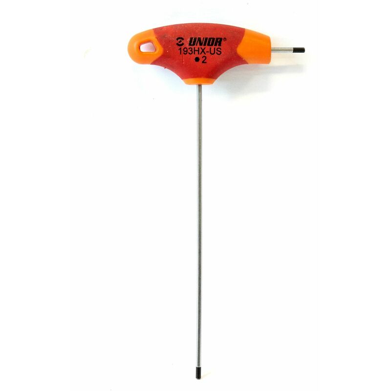 Unior Hexagonal Head Screwdriver With T-Handle: Red 4mm - Zfun625111