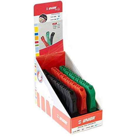 Unior Set de démonte-pneus bleu 27 pièces plastique robuste