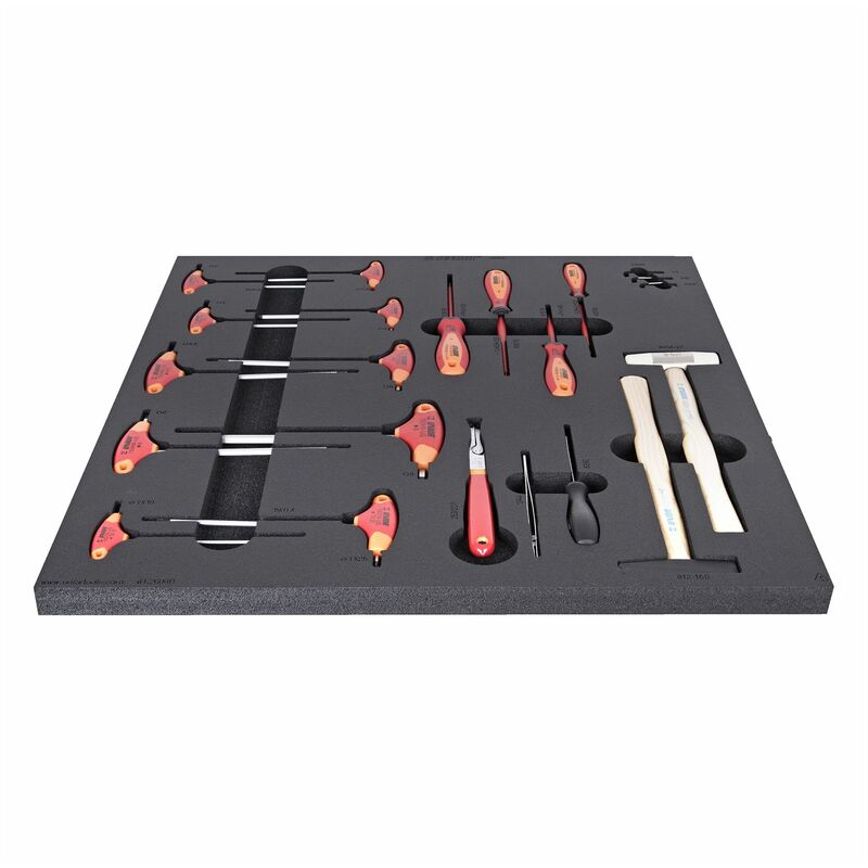 Set of tools in tray 1 for 2600D: red - ZFUN628662 - Unior