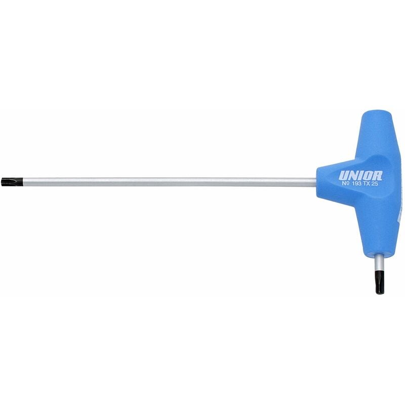 Tx profile screwdriver with t-handle: blue tx 6 - ZFUN607171 - Unior