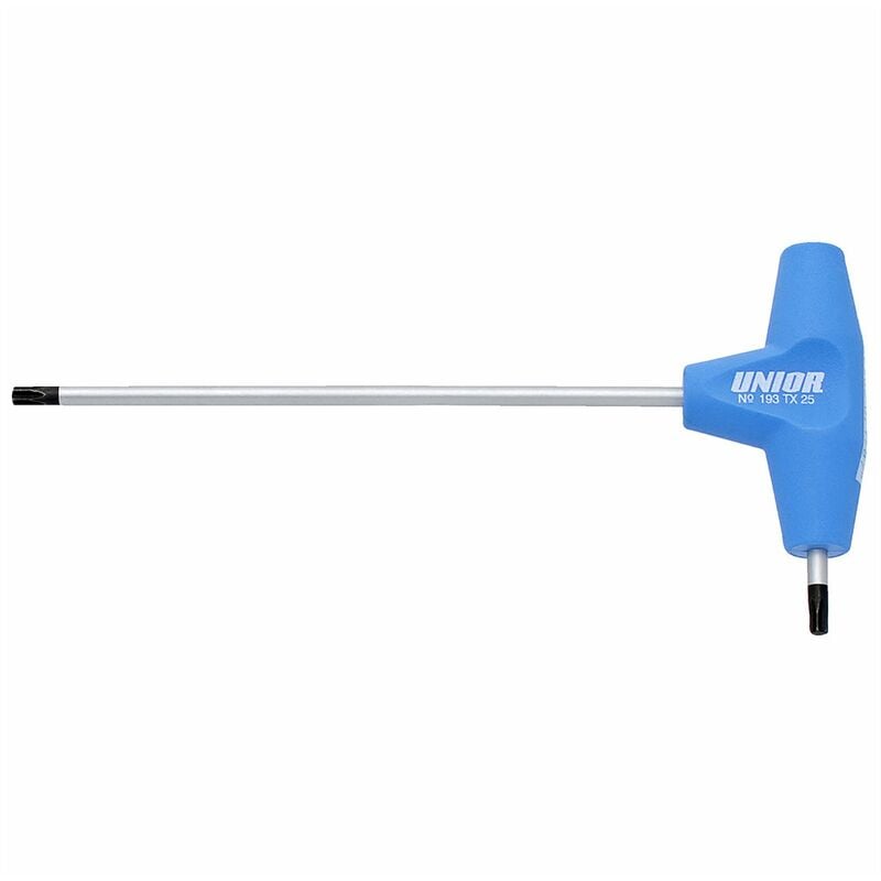 Tx profile screwdriver with t-handle: blue tx 7 - ZFUN607172 - Unior