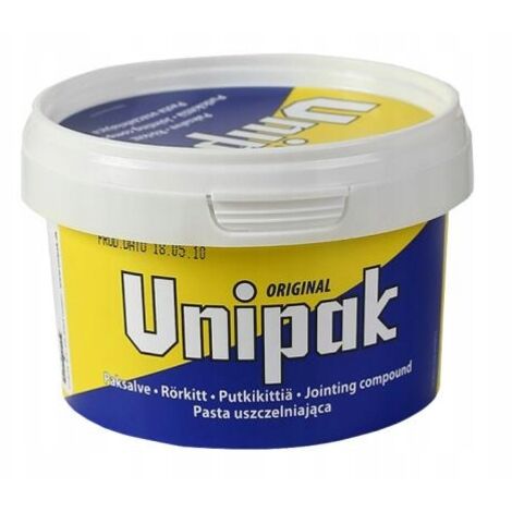 Unipak  Pâte d'étanchéité 360g - Gris foncé - Pour raccords filetés - Résistante et facile  utiliser