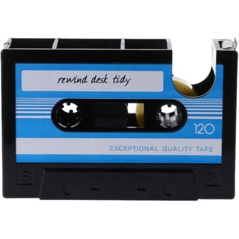 Unique Design Cassette Pattern Pen Pencil Pot Holder Container Stationery Gift (Color : A)