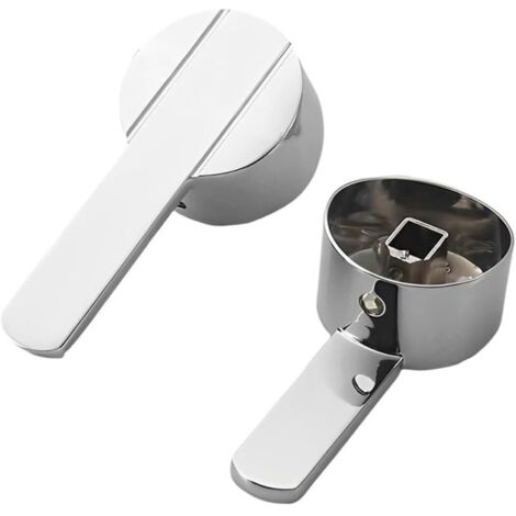 Unique Poignée Remplacement Poignée de Robinet avec Vis Froide Chaude Poignées de Robinets pour Robinet de Cuisine Salle de Bain/Convient pour noyau de valve de 35 mm, 9 × 9 mm.