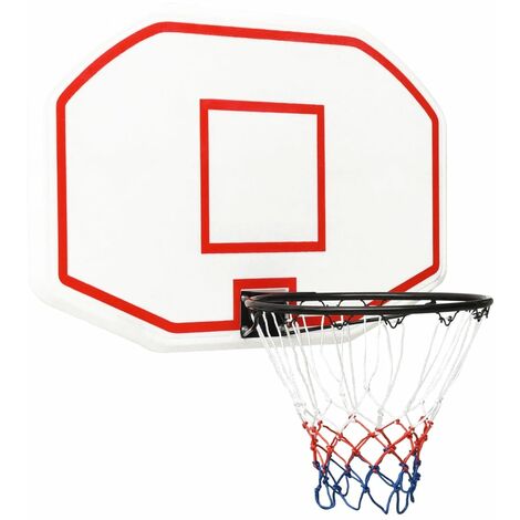UNIQUEPanneau de basket-ball Blanc 109x71x3 cm Polyéthylène7,12 Kg,Magnifique & Montage facile13414