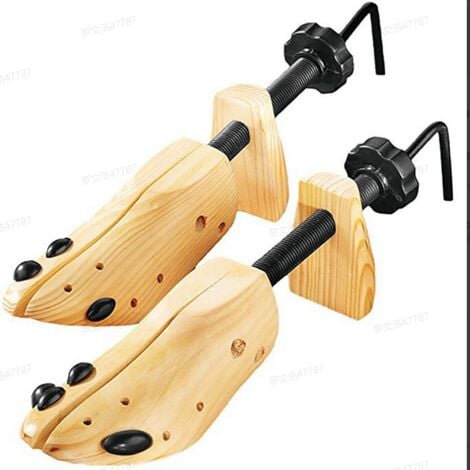 DRILLPRO Unisex 1 Stück Holzschuhspanner Schuhspanner, Holz, verstellbar, flache Schuhe, Stiefel, Expanderbäume, Größe M, Coxolo LAVENTE