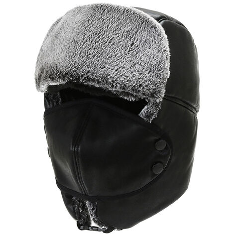 Unisex Trapper Hat Winter Warm Hat with Windproof Mask
