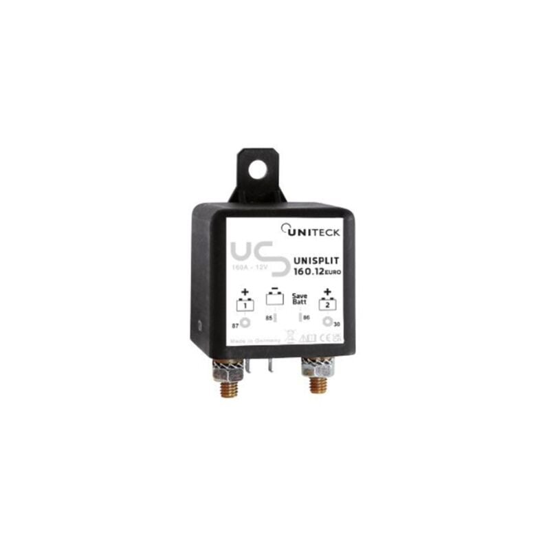 Uniteck - unisplit 160.12 euro 6 - coupleur/séparateur 160A - 12V